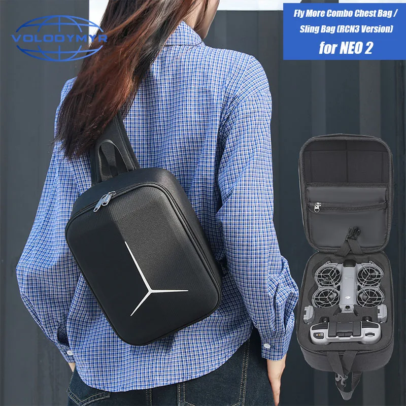 

VOLODYMYR for DJI Neo 2/RC N3 Storage Bag Shoulder Bag Travel Outdoors Portable Carrying Case Handbag Drone Backpack Handbags
