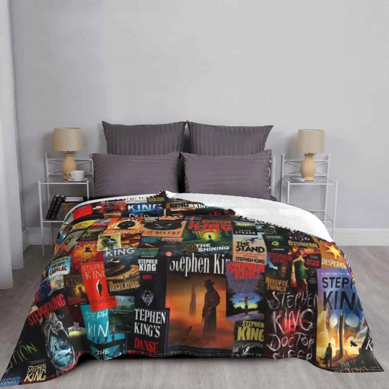 The Full Collection Of Stephen King Books Top Quality Comfortable Bed Sofa Soft Blanket Stephen King Steven King Books Book