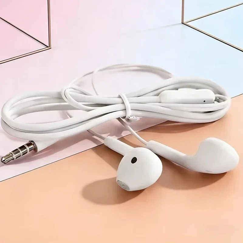 High Definition Wired Earphone 3.5mm In-Ear Control Portable Sport WiredHeadset With Mic Wired Headphones For Mobile Phones