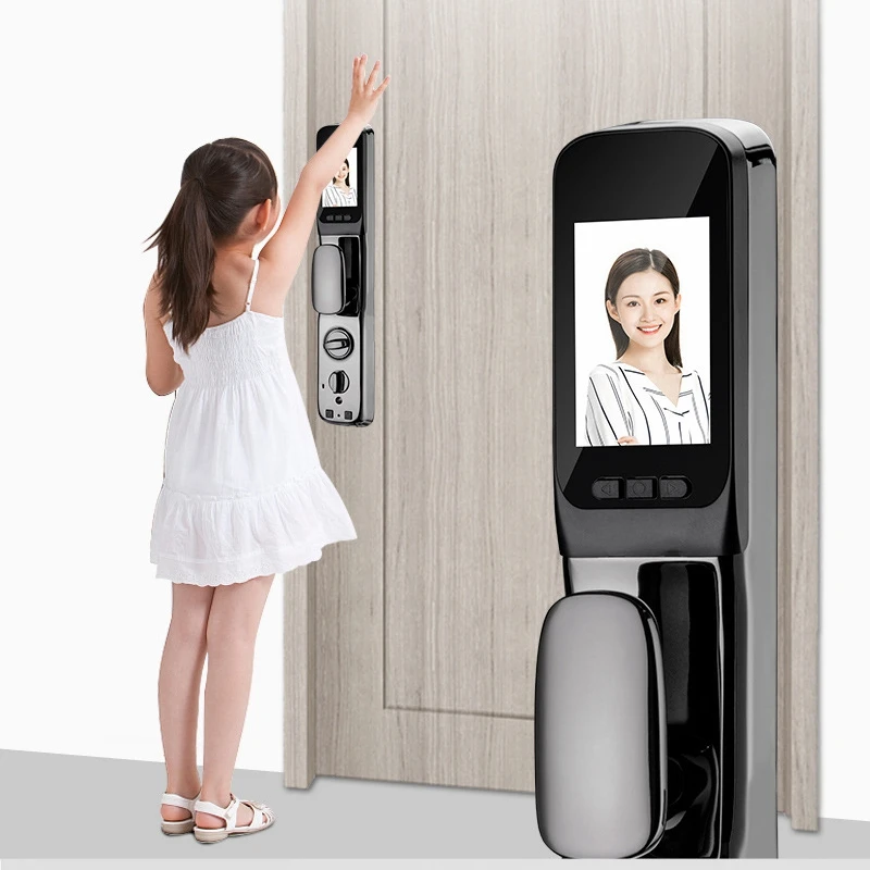 3D Face Recognition Fingerprint Door Lock Automation Smart Password IC Card APP Remote Control Stay And Capture Electronic Locks