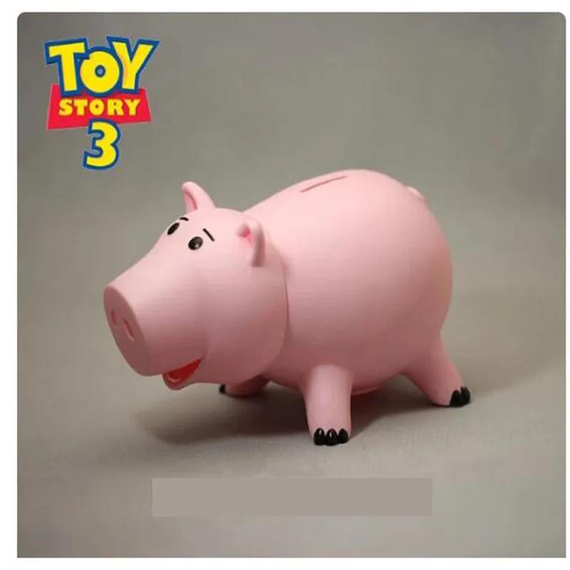 Figuras de acción de Disney Toy Story 4 Hamm the Piggy Bank versión Q, 21cm, PVC Pig, Mini muñecas, juguetes para niños, modelo para niños, regalo