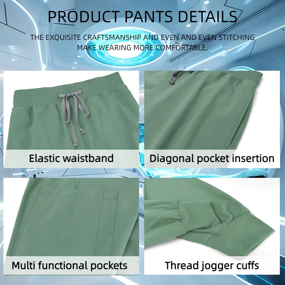 Uniforme d'infirmière pour femmes et hommes, sweat-shirt médical pour médecins d'hôpital, pantalons d'allaitement, uniformes d'atelier unisexes, vêtements de travail pour SPA de beauté, nouveau