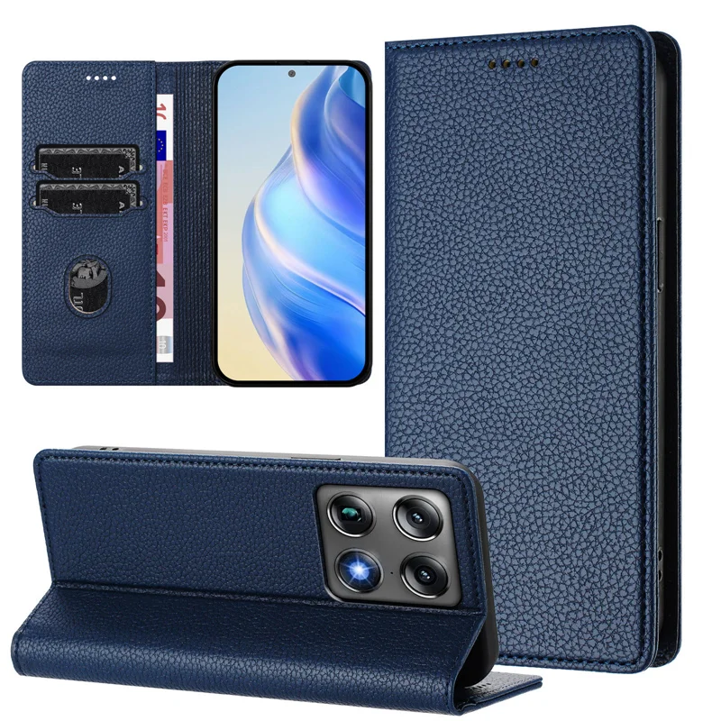 Funda de cuero con tapa magnética para Motorola Signature 5G XT2603-2, funda de cuero con tapa magnética Retro para Moto Signature 5G