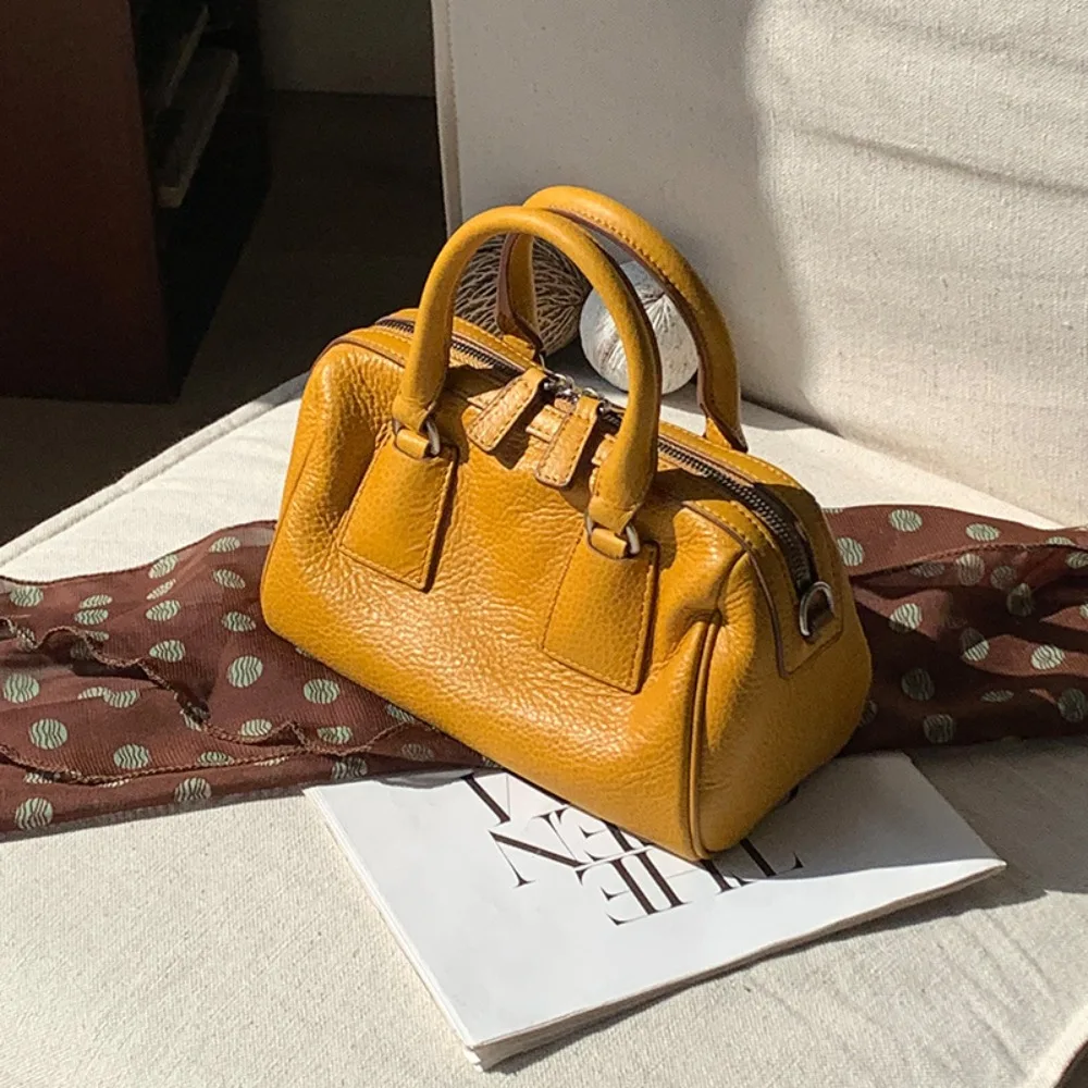 

Портативная кожаная сумка-мессенджер в ретро-стиле, высококачественная, с уникальным дизайном, универсальная, модная, с неповторимой текстурой, простая, классическая, для повседневных поездок.