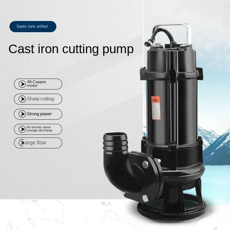 Cutting Sewage Pump Non-Blocking Large Flow Septic Tank Farm