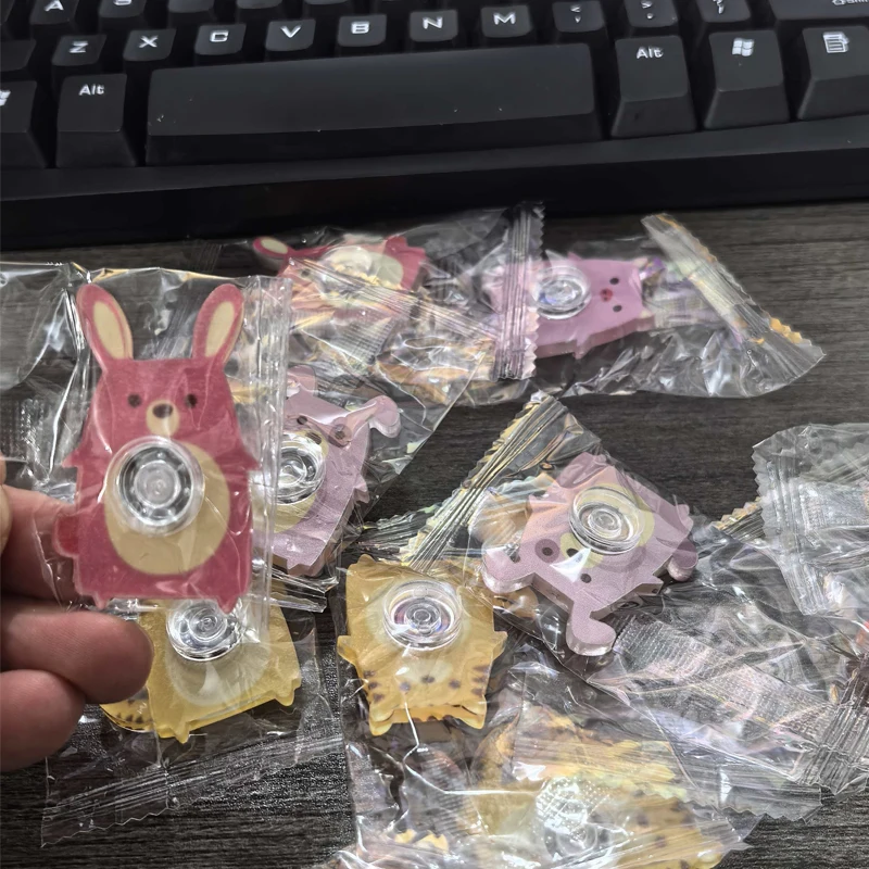 10PCS Cartoon Animal Small Fidget Spinner Party Favors Birthday Gifts Autism Sensory Stress Relief Toys for Kids Boys Girls