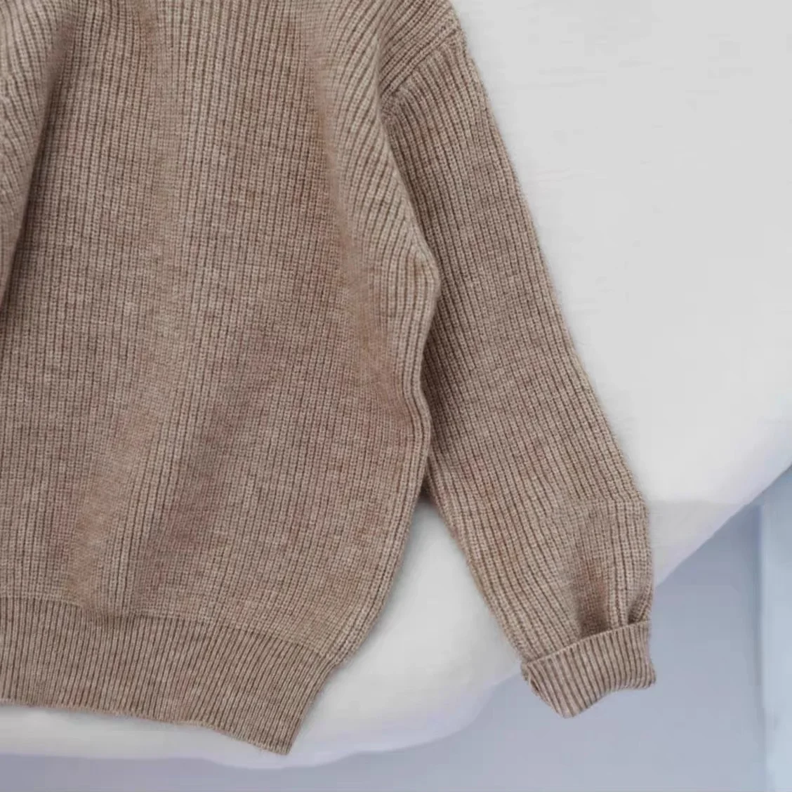 2023 neue Kinder Pullover 1-8T Einfarbig Rollkragen Jungen Stricken Pullover Herbst Winter Mädchen Baby Warme Basis tops Kinder Pullover – Detail 11