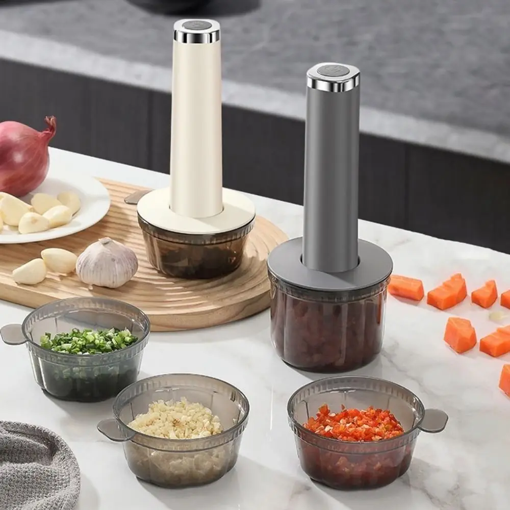 Plastic Electric Meat Grinder USB Rechargeable Efficient Electric Food Chopper Powerful Motor Food Grinder Salad Making