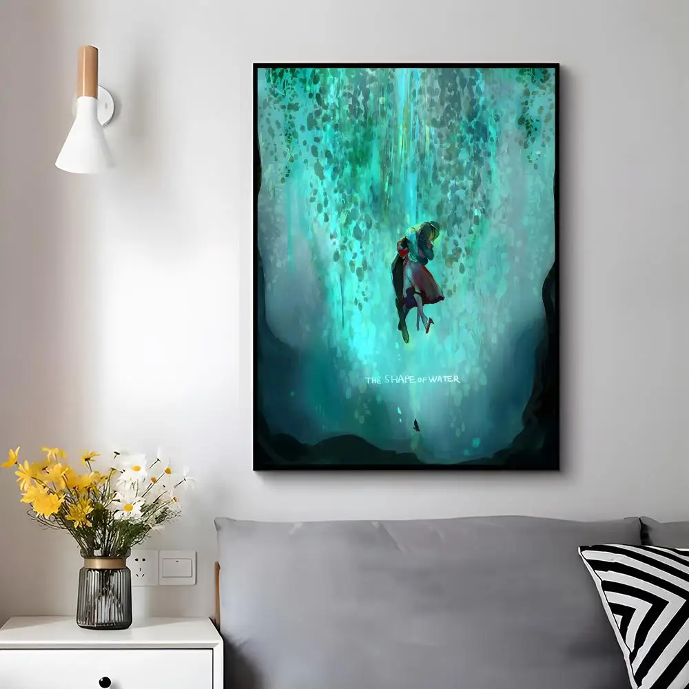 Fantasy Movie T-The Shape Of Water Poster Modern Luxury Wall Poster Home Decor Space Enhancer