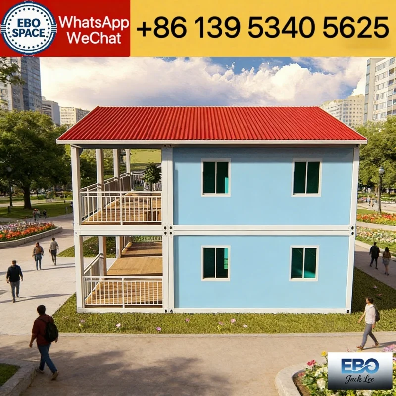 Heavy duty 40ft foldable modular prefab container house outdoor villa waterproof durable frame kitchen bathroom