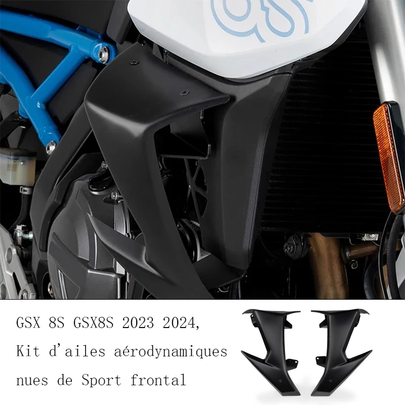 

Winglet Spomicrophone Downforce avant moto pour Suzuki GSX-8S GSX 8S GSX8S 2023 2024 Frmeds dehors Kit d'aile aérodynamique nue