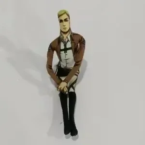 Anime Attack on Titan Rivaille Ackerman Eren Jaeger Cosplay Doll Plush Stuffed Dolls Abstract Wire Skeleton Prop