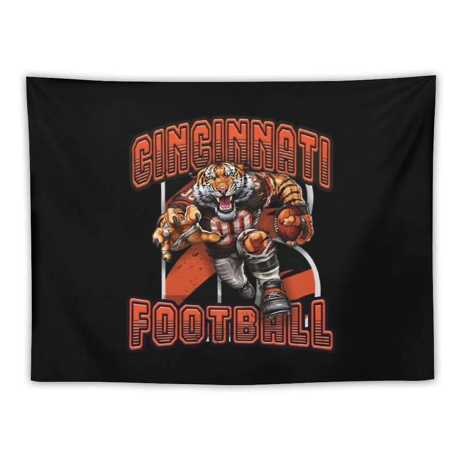 New Cincinnati Football Tapestry Bedroom Decor Living Room Decoration Wall Decor Hanging Anime Decor