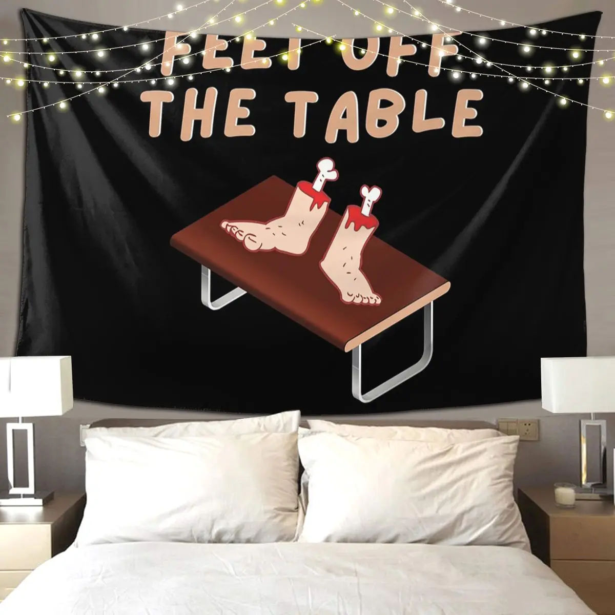 أقدام قبالة الجدول نسيج الهبي الجدار الشنق ديكور المنزل الجمالي المفروشات لغرفة المعيشة غرفة نوم غرفة النوم #1