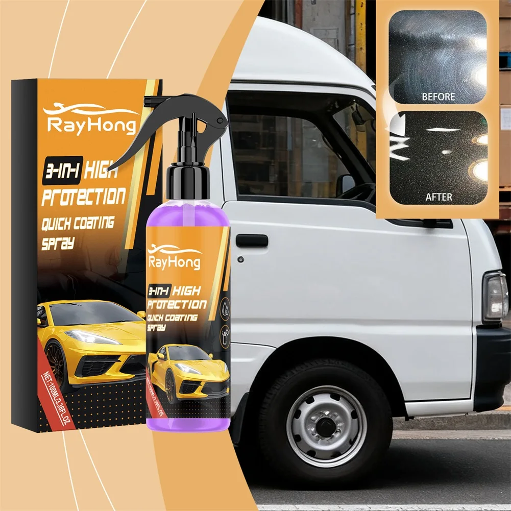 100ml Quick Effect Coating Agents,Fast Carwash Car Wax,Highly Protective Car Surfaces Renewal Agents for SUV Truck