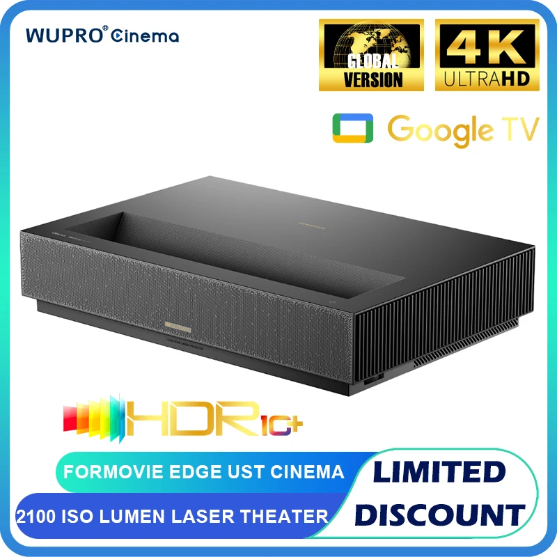 Formovie Cinema Edge 4K UST проектор глобальная версия GoogleTV Netflix 2100ISO люмен для домашнего кинотеатра умный UHD Fengmi проектор