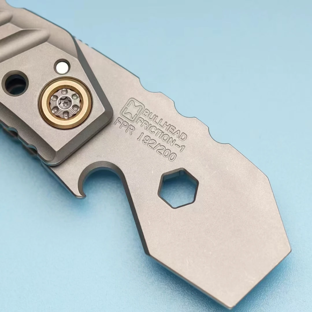 Moyeworks RUISHA พับ Crowbar TC21 Titanium Alloy EDC Multi-Function เครื่องมือขนาดเล็กแบบพกพาเครื่องมือ