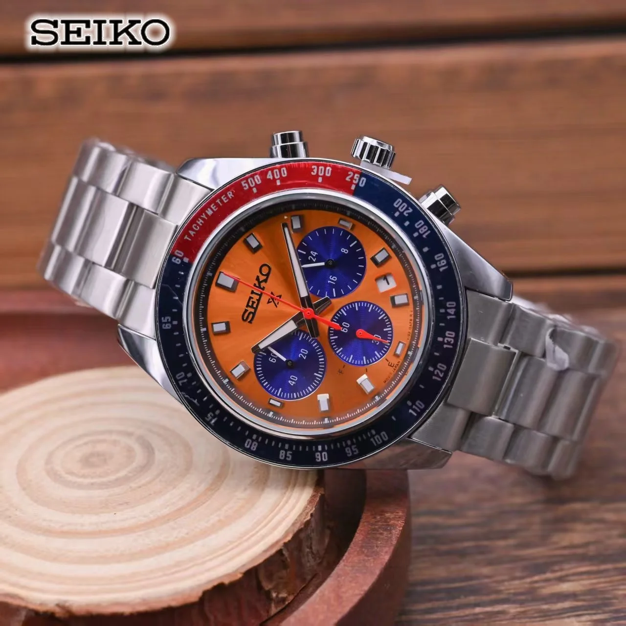 Vintage Seiko Mens Watch 27mm Gold Tone Brown Leather 8620-5049 New Battery This elegant vintage Seiko 8620-5049 features a gold  main image 4