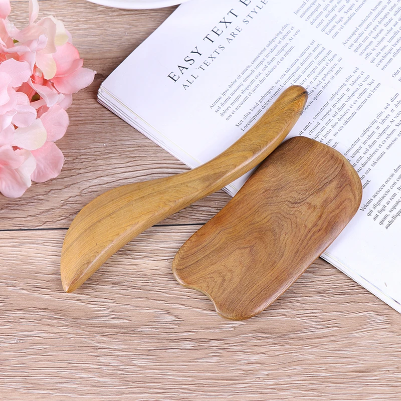 

1/2pcs/set Sandalwood GuaSha Board Massage Scraper guasha Plates Slimming Guasha Body Care Massage Tool For Body Back Arm