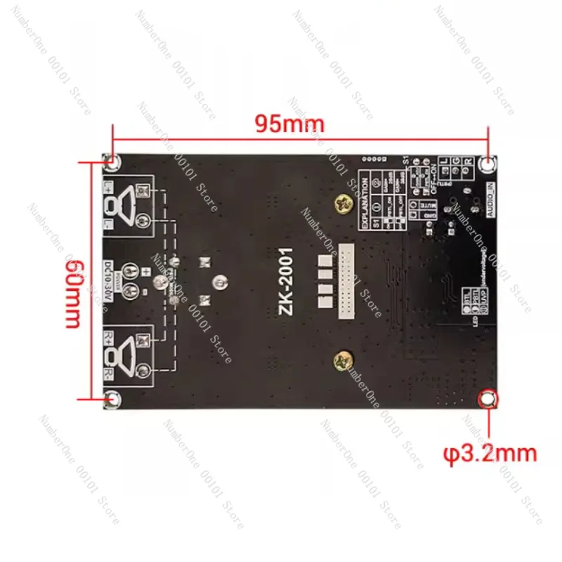 TPA3221 pure rear stage digital power amplifier board high power 100W * 2 stereo dual channel BTL mono 200W