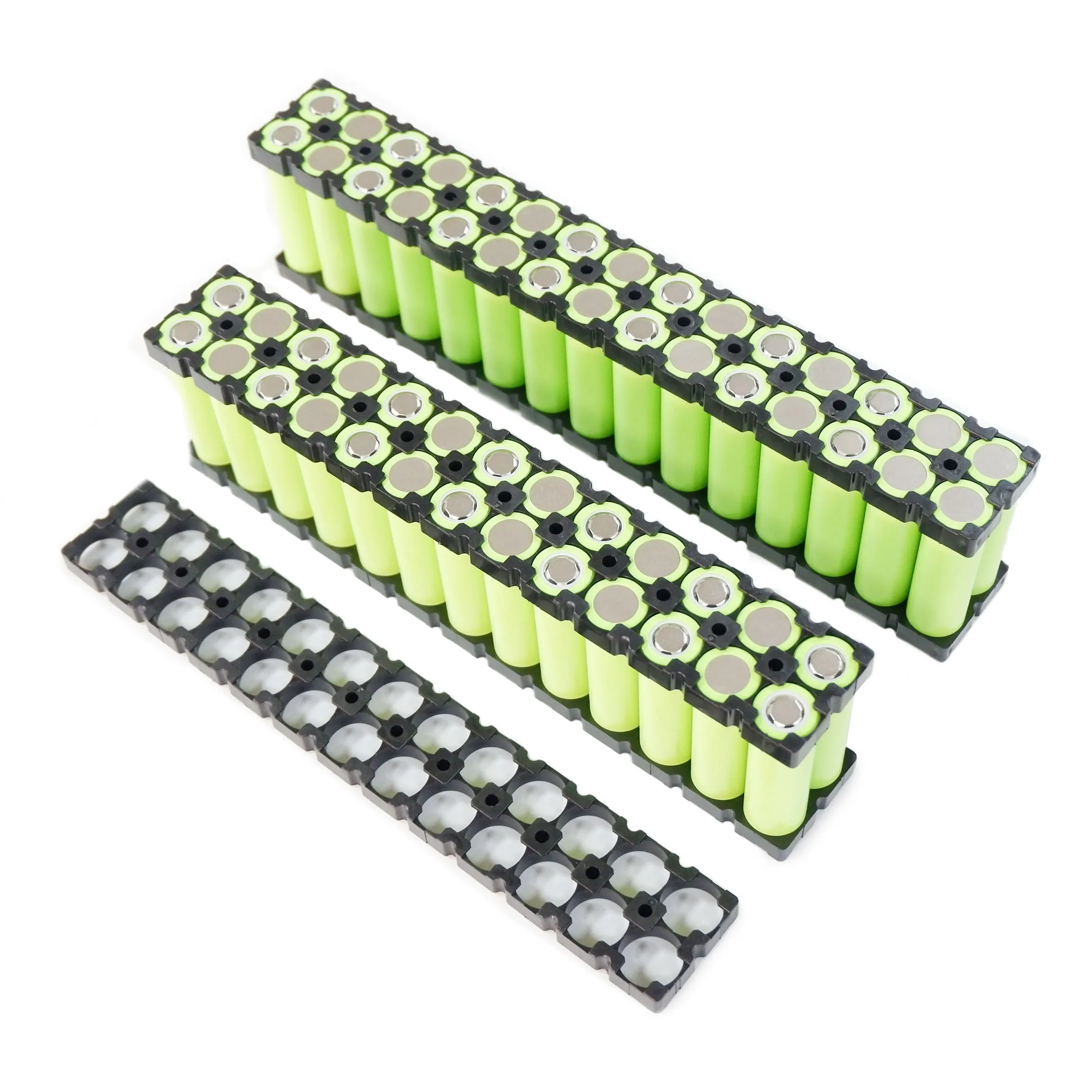 18650 حامل 2 صف سلسلة 18650 عن batery حامل (المتكاملة) ل 18650 ليثيوم بطارية حزمة مواد مضادة للحريق