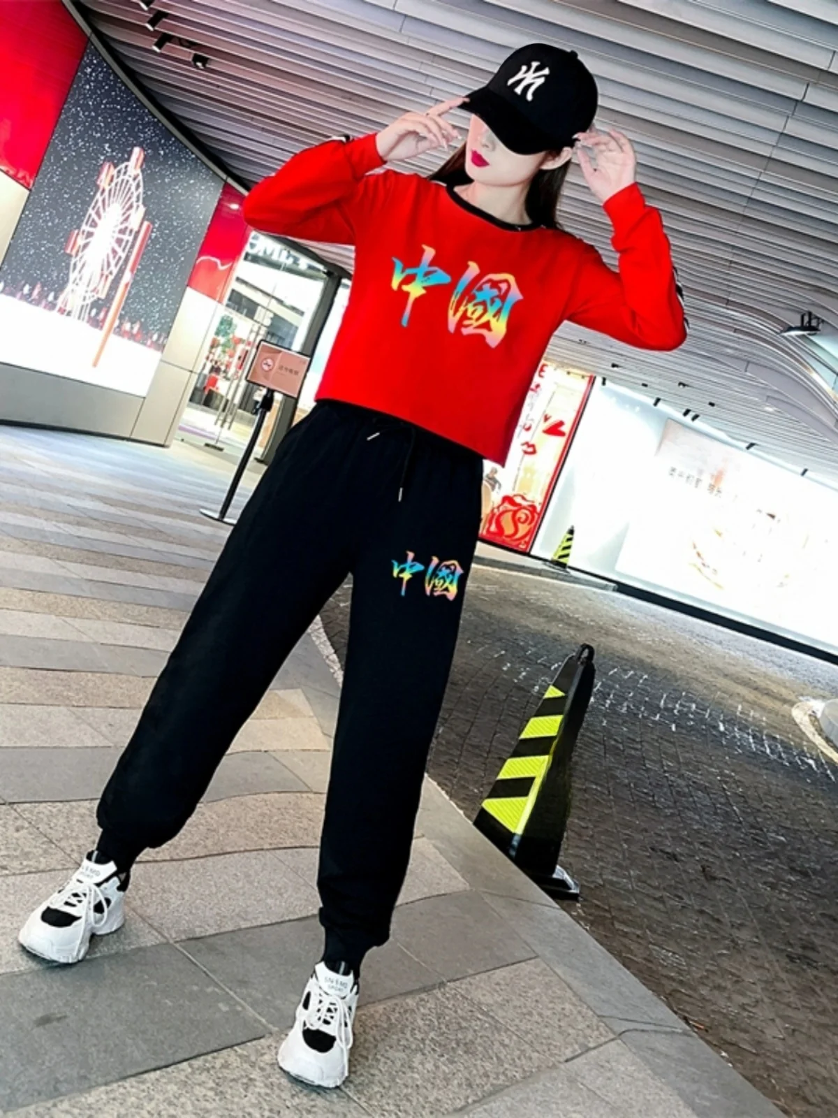 Spring 2026 Faionable Casual Sportswear Fitn Morning Exercise Square Dance Step-by-Step up Workout Leisure Set