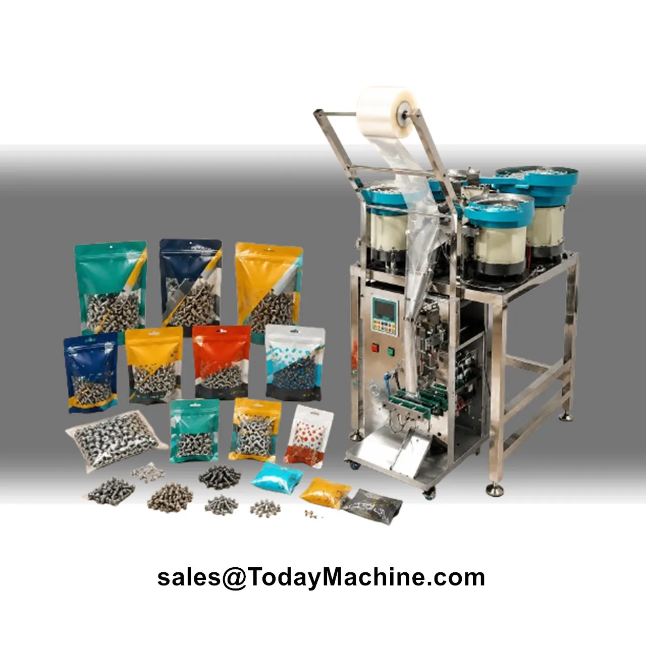 Vertical Plastic Hardware Bags Counting Packing Machine