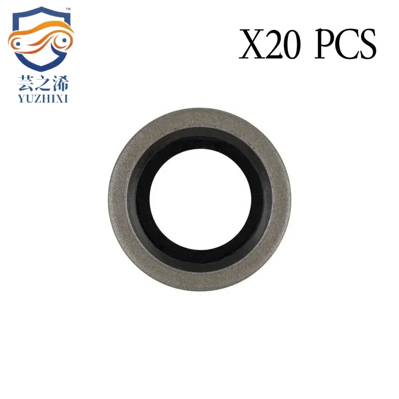 

20pcs Original 016454 016465 016393 016488 Oil Drain Screw Gasket for Peugeot Citroen Toyota Renault Fiat Iveco Nissan Volvo