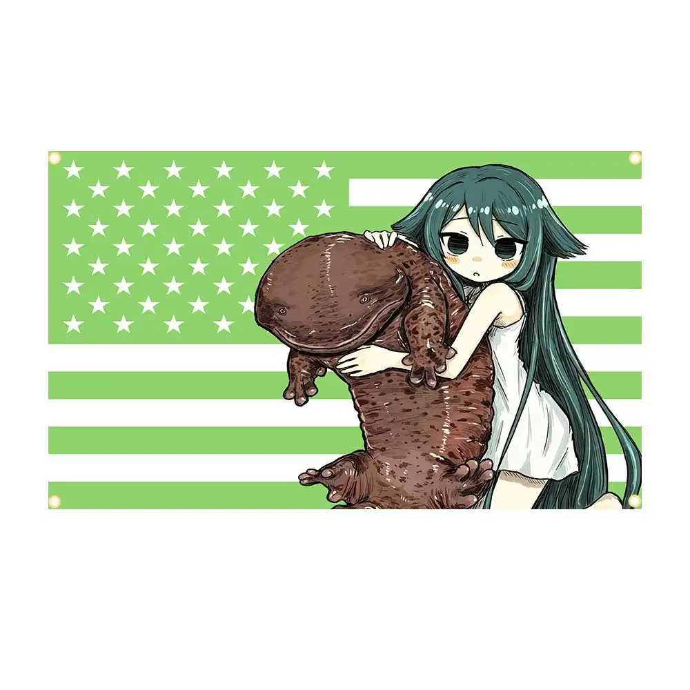60x90cm/90x150cm American S-Song of S-Saya Flag Tapestry Anime Art Banner For Bedroom Outdoor Decor