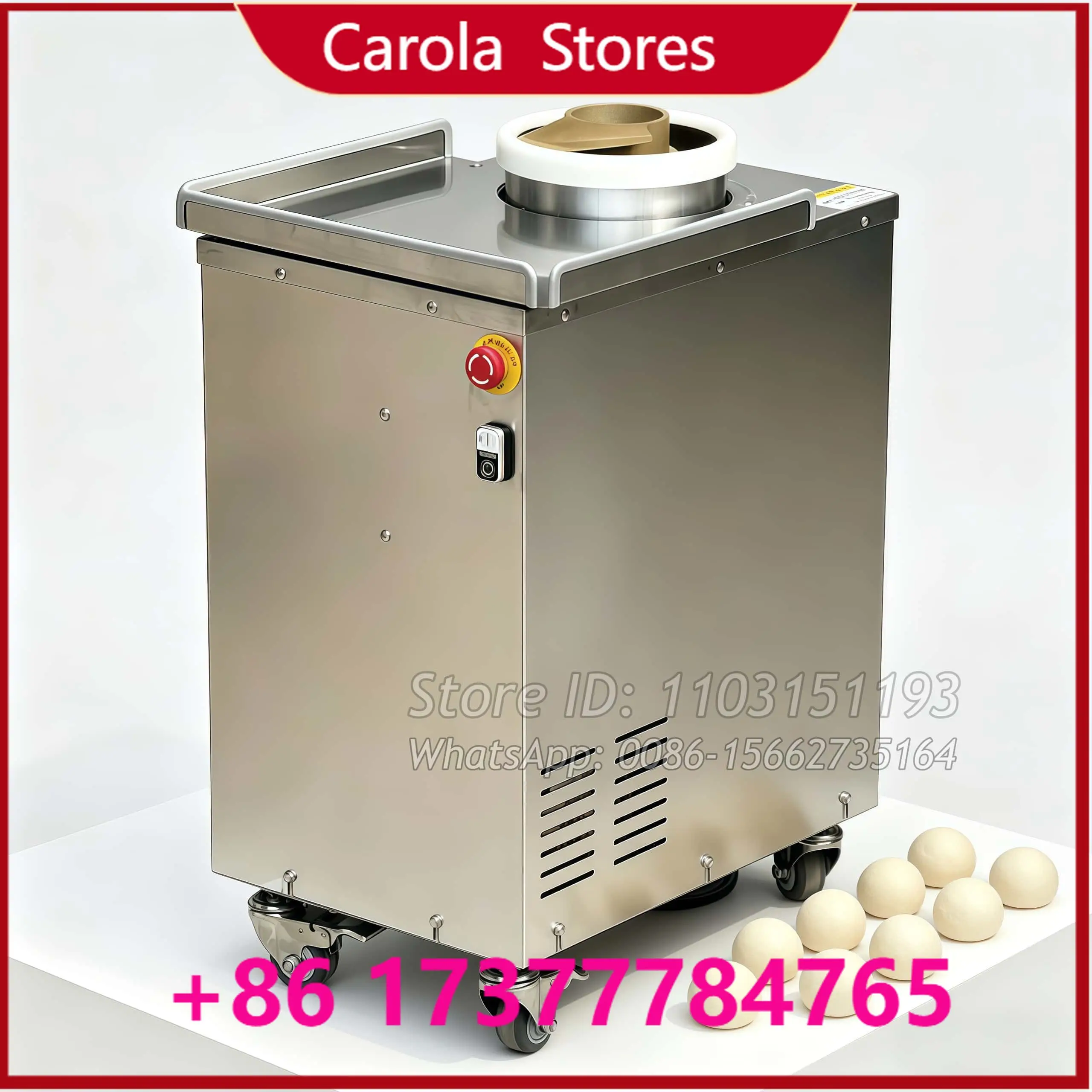 Automatic Round Bun Pizza Ball Making Divider Cone Rounding Moulder Conical Dough Rounder Machine For Sale Bakery Equipment