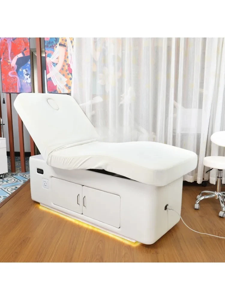 Electric Lifting Latex Facial Bed Beauty Salon Special Intelligent Heating Constant Temperature Whole Body Thai Massage