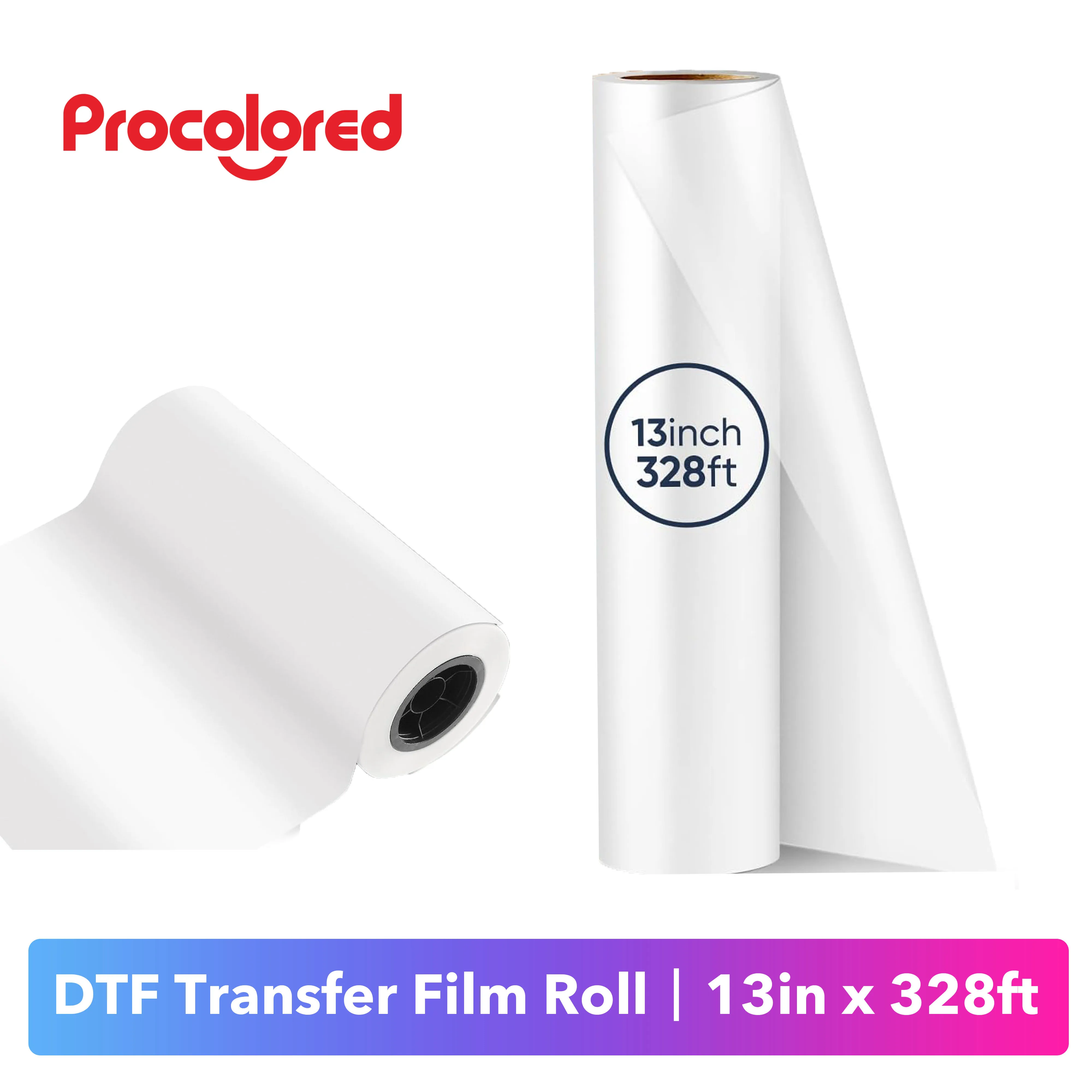 

Procolored DTF Transfer Film For A3 DTF L1800 R1390 Printer 30cm 33cm*100M Direct Transfer PET Film Printing For Clothes T Shirt