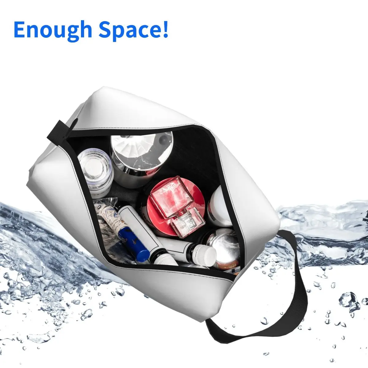 حقيبة مكياج مضحكة من أوين ويلسون، منظم مستحضرات التجميل، مجموعة أدوات التخزين، حقيبة مستحضرات التجميل للنساء، مقلمة للسفر