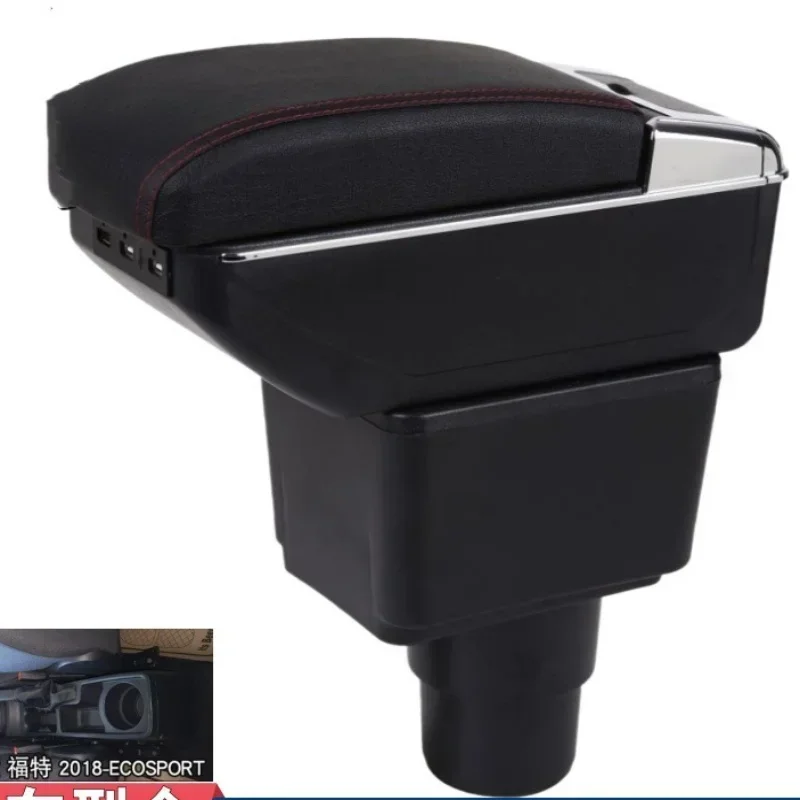 New luxury For FORD EcoSport Armrest Box For Ford EcoSport 2019-2024 Car Armrest Interior Details Retrofit Car Accessories