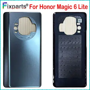 Bilashmart 6.78 Honor Magic 6 Lite Battery Back Cover Panel Rear Door Housing Case Plastics Repair Parts Magic 6Lite Back Cover