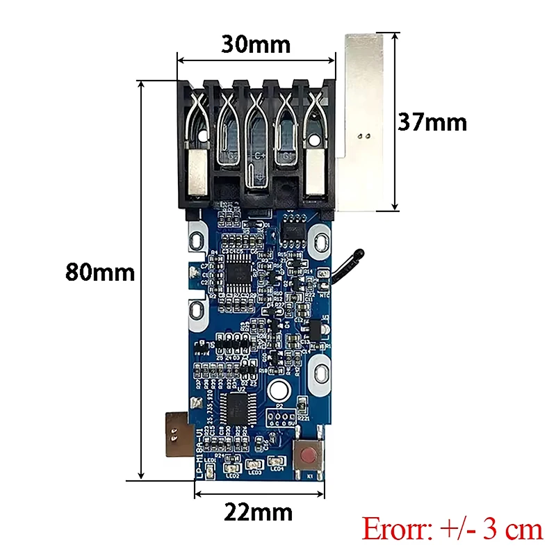 1Pcs BSM PCBA For M18 18650 Li-ion Battery Management System Charging Protection Circuit Board For 18V Lithium Ion Battery