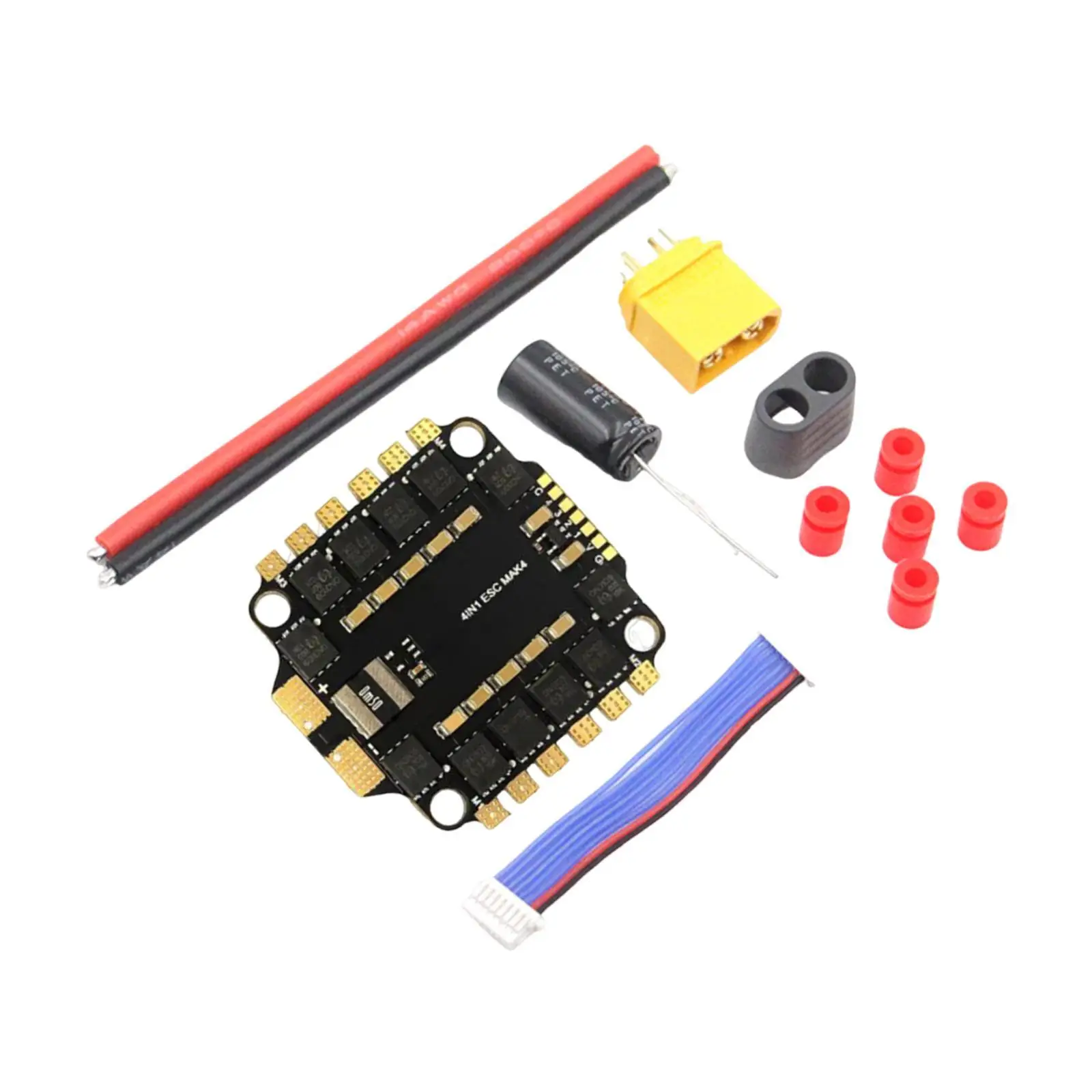 4in1 ESC Board Accessories RC Cars DIY Compact Sturdy RC Accessories for 45A 60A FPV Drone Electric Speed Controller Replacement