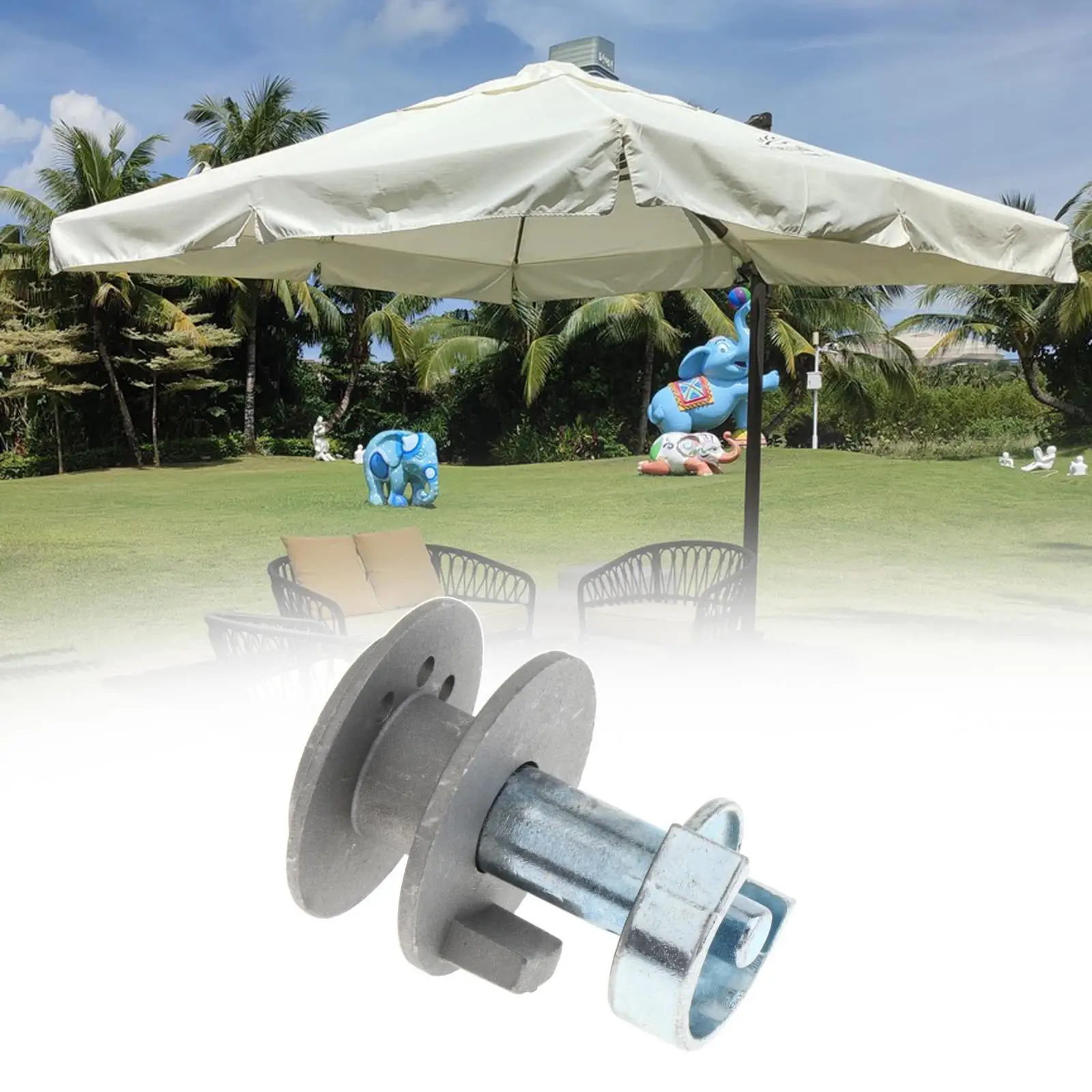 Outdoor Patio Umbrella Attachment Kit for Balcony And Beach Use