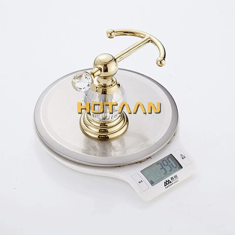 European Style Luxury Crystal zinc Gold Robe Hook Bathroom Hangings Gold Towel Rack Clothes Hook Home Decoration Bathroom 12802G