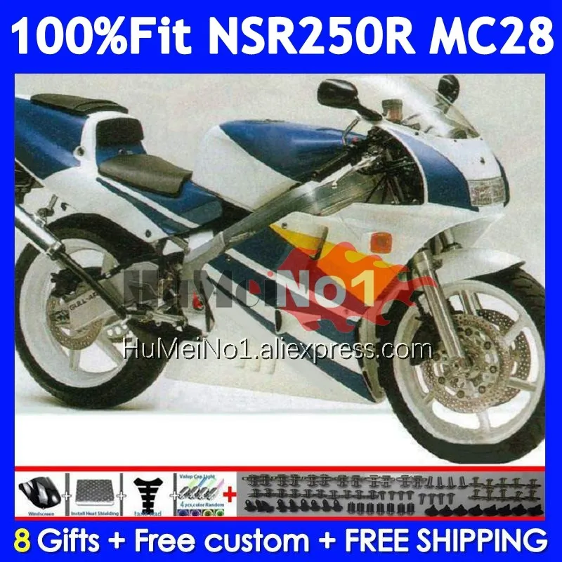 Injection For HONDA NSR250R MC28 1994 1995 1996 1997 1999 White blue 16No.82 NSR 250 250R NSR250 R 94 95 96 97 98 99 Fairings