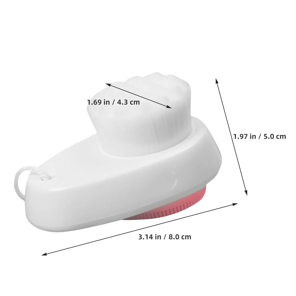 Double Sided Silicone Face Washing Brush Soft Facial Cleanser Scrubber Deep Cleansing Exfoliating Massage Skin Tool