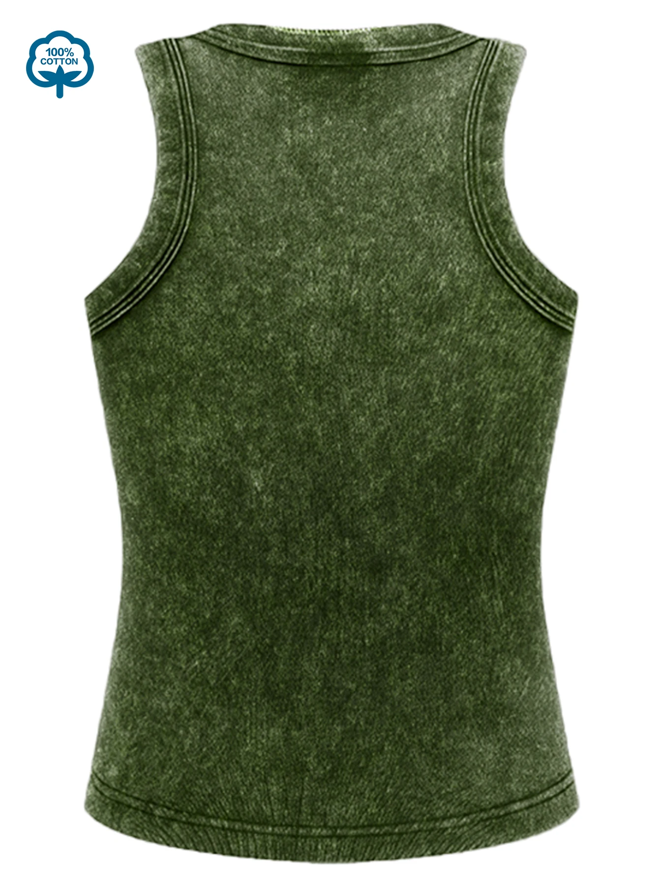 Un petit chat Orange passionné imprimé lavé hauts sans manche femmes Hip Hop Fitness gilets coton vêtements d'été Y2K débardeurs