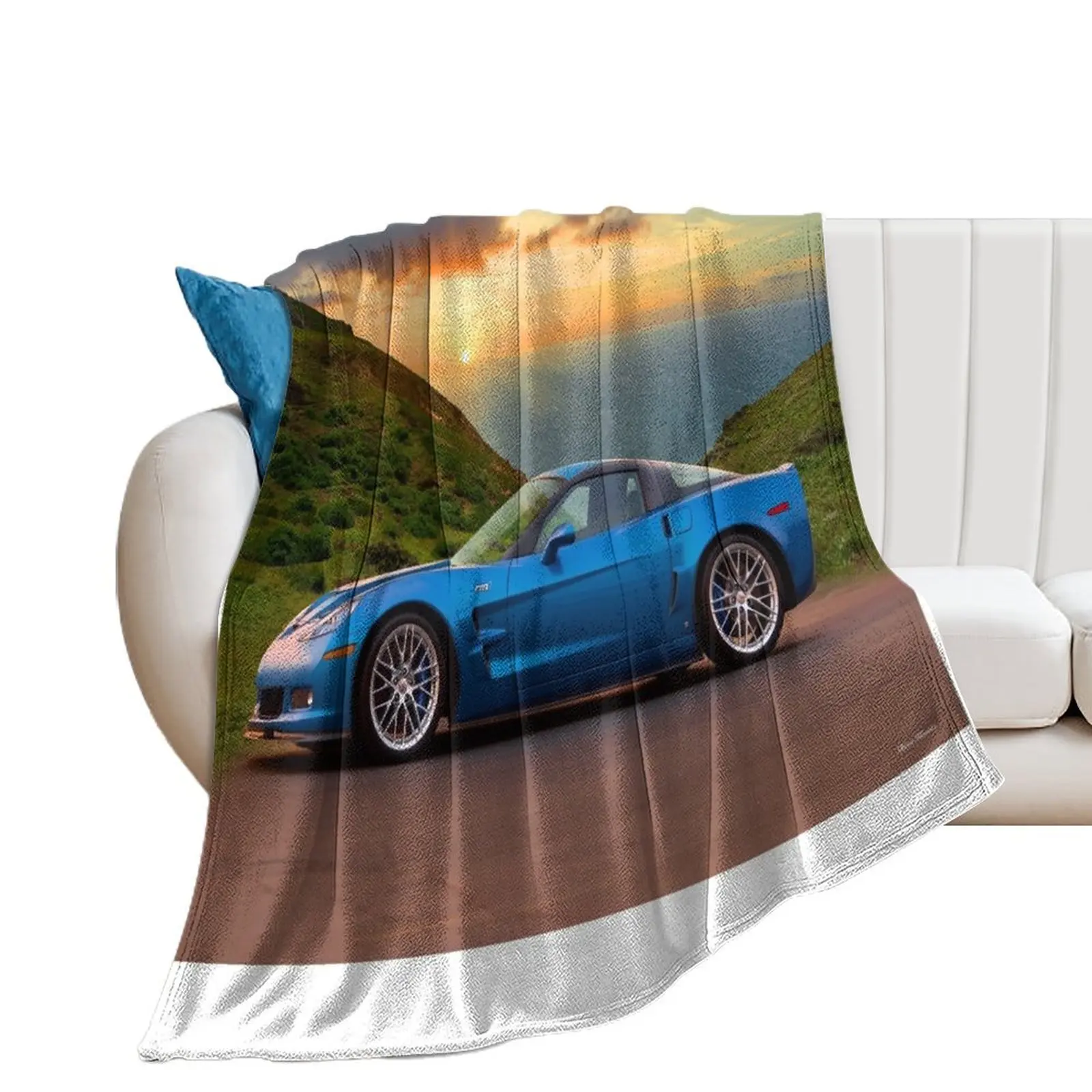 

Chevrolet C6 Corvette ZR1 Throw Blanket Luxury Throw anime Decorative Beds Softest Blankets