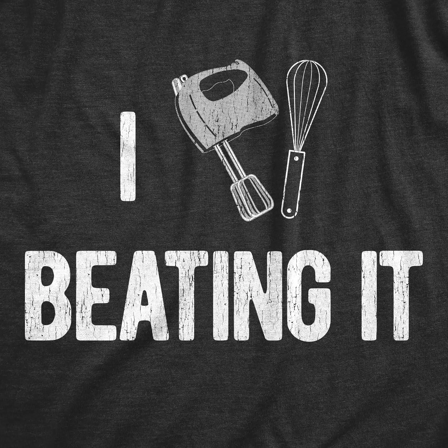 Mens I Heart Beating It T Shirt Funny Chef Cooking Baking Lovers Tee for Guys