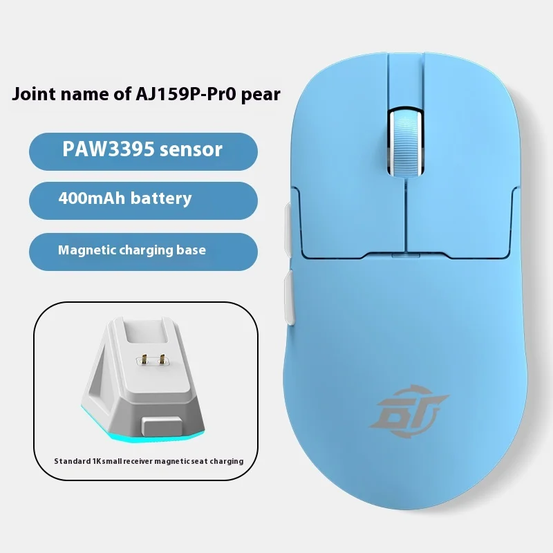 

Игровая мышь для киберспорта серии AJAZZ AJ159, USB, беспроводная, трехрежимная, легкая, эргономичная, 1k/8k, 26000 точек на дюйм, PAW3395 VALORANT PC Custom