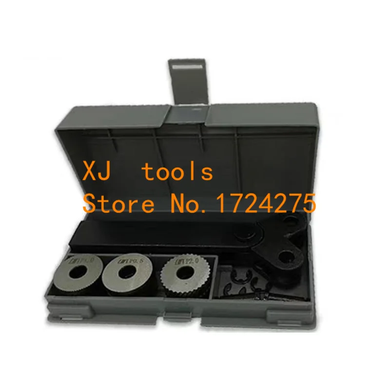 Kit 7pcs 0.5mm 1mm 2mm Wheel Linear Pitch Knurl Set Steel Lathe Cutter Wheel Knurling Tool Set