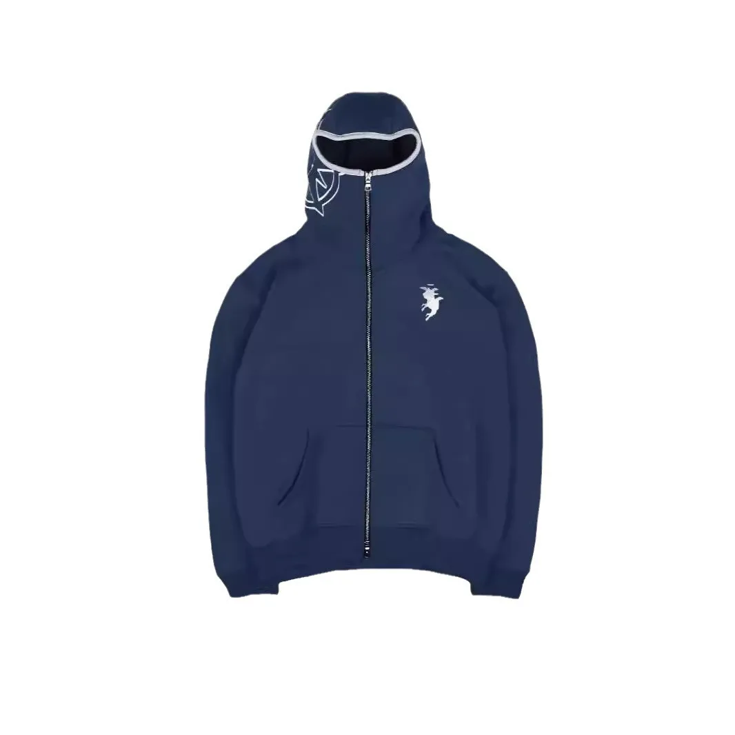 Street Sle Long Sve round Ne sudadera Faionable Personali invierno nueva llegada abrigo cárdigan de punto transfronterizo