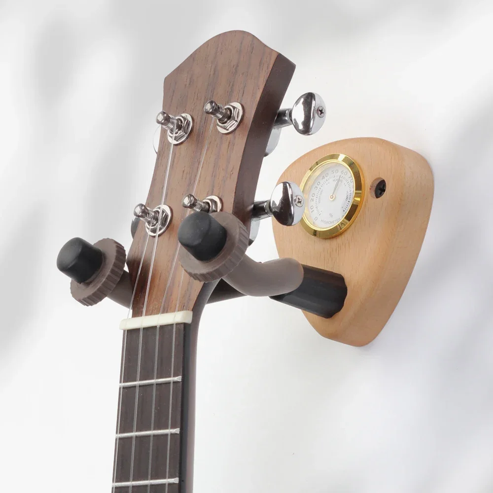 Wall Mount Guitar Hanger Holder Walnut Hook Ukulele Electric Guitar Bass Universal Bracket Adjustable Display Stand