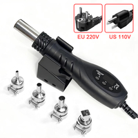 700W Micro Hot Air Gun Temp Adjusted C/F Soldering Rework Welding Station LCD Digital Heat Gun BGA IC Solder Tools auto sleep