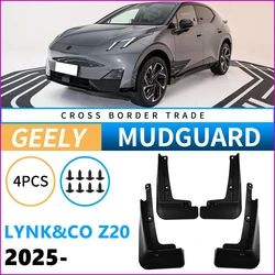 Mudflaps Mudguards Fit for LYNK & CO Z20 2025 Mudguards Tire Fenders Mud Flaps Wheel Guards Accessories 4x Tyre